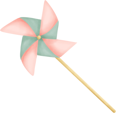 Paper pinwheel illustration